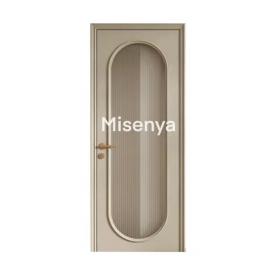 Misenya pvc melamine solid wood interior door 