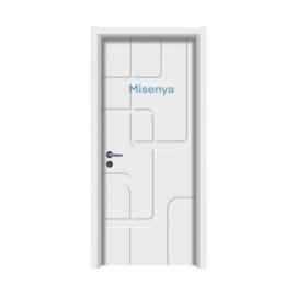 Misenya white flat wood mdf interior door for bedroom